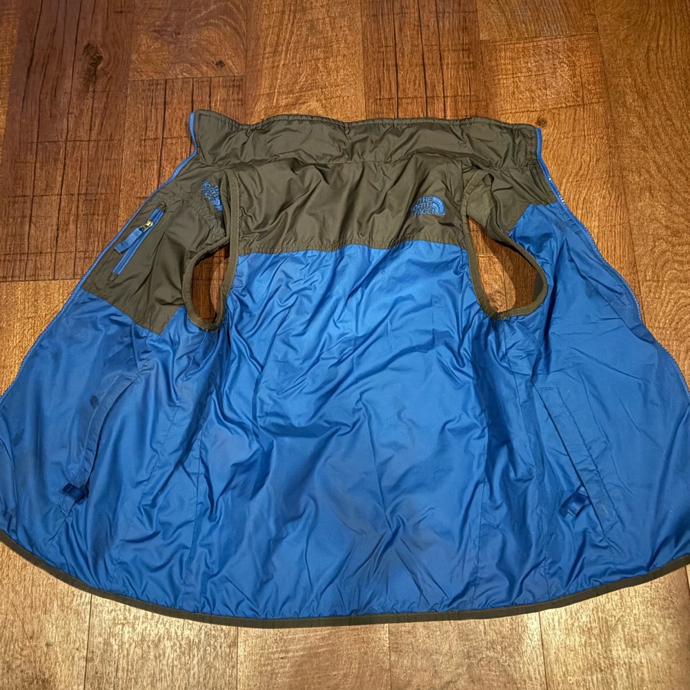 The North Face Kids Blue and Olive Vest